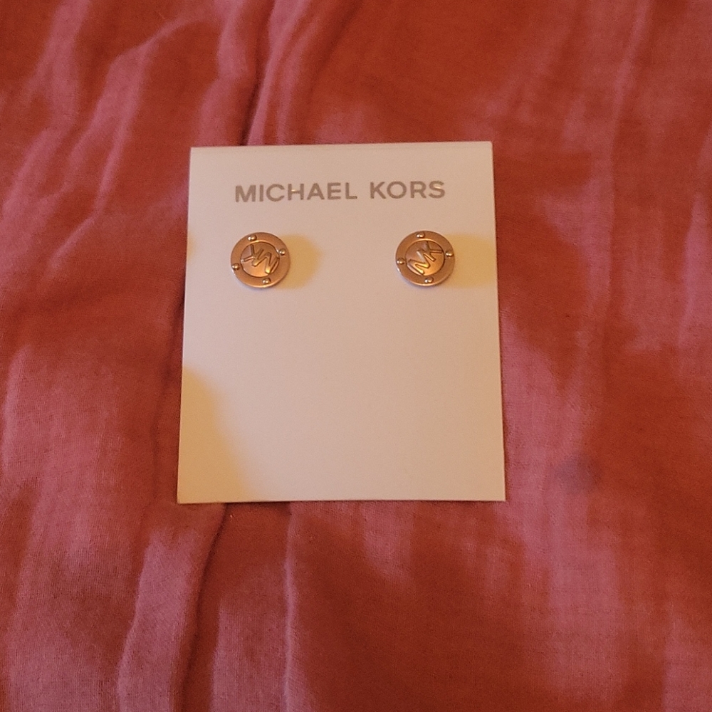 Gold Michael Kors earrings